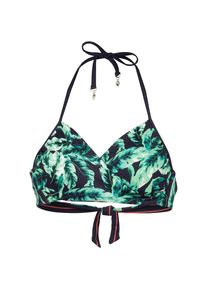 Maui Wowie, Damen Bikinioberteil, Blau / Grasgrün