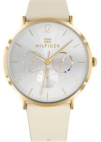 Tommy Hilfiger, Damen Uhr 'Casual, 1782035', Beige / Gold