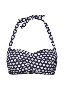 Esprit, Damen Bikinitop 'CROSBY BEACH', Schwarz / Weiß