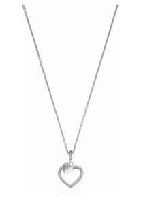 JETTE, Damen Kette 'Valentin', Silber / Weiß