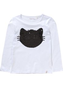 Esprit, M&auml;dchen Langarmshirt, Schwarz / Wei&szlig;