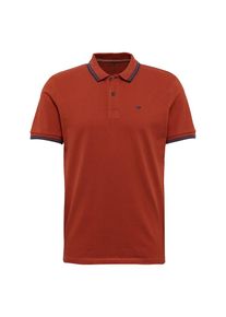 Tom Tailor, Herren Poloshirt, Blau / Orangerot