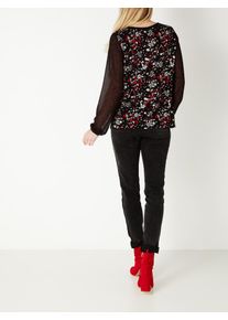 Sandwich, Damen Top, Rot / Schwarz