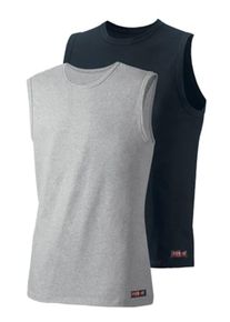 H.I.S. H.I.S, Herren Muscleshirt, Grau / Schwarz