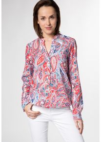 Eterna, Damen Bluse MODERN CLASSIC, Blau / Hellblau / Rot / Weiß