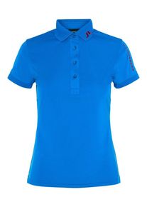 J. Lindeberg J.Lindeberg, Damen Shirt 'Tour Tech', Himmelblau / Feuerrot