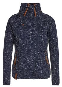 Naketano, Damen Jacke 'Ej Du Geile Schnalle', Navy / Braun / Weiß