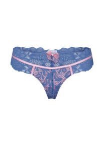 Hunkemöller Hunkemöller, Damen Unterhose 'Natalie String', Blau / Rosa
