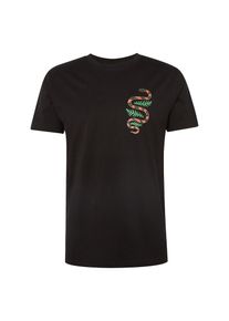 Mister Tee, Herren T-Shirt 'Snake', Mischfarben / Schwarz