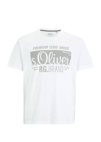 s.Oliver RED LABEL, Herren Shirt, Grau / Weiß