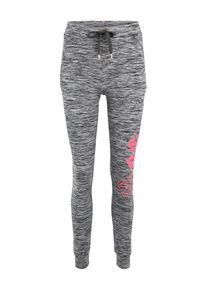 Superdry, Damen Joggpants 'CORE GRAPHIC', Graumeliert / Pink
