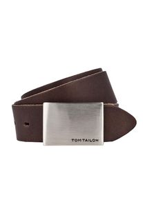 Tom Tailor, Herren Ledergürtel 4.0cm, Dunkelbraun