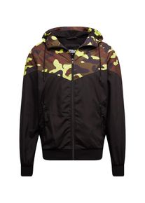 Urban Classics, Herren Jacke 'Pattern Arrow Windrunner', Braun / Grün / Schwarz