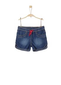 s.Oliver Junior, M&auml;dchen Shorts, Blue Denim / Hellrot