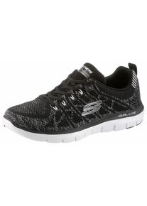 Skechers, Herren Sneaker 'Talamo', Schwarzmeliert / Wei&szlig;