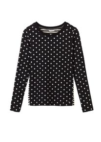 Sandwich, Damen Top, Schwarz / Naturwei&szlig;