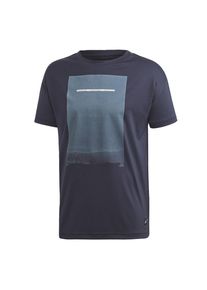 adidas Performance, Herren T-Shirt 'Parley Graphic', Rauchblau / Taubenblau