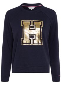 Tommy Hilfiger, Damen Sweatshirt 'Nera', Nachtblau / Goldgelb