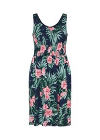 Esprit, Damen Kleid, Navy / Grasgrün / Rosa