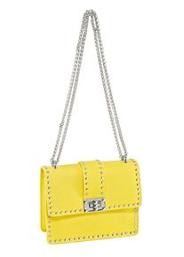 Heine, Damen Tasche, Gelb / Silber