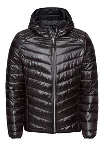 Guess, Herren Jacke 'HOODED PUFFA', Schwarz