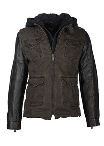 Maze, Herren Jacke ' Brave ', Braun / Schwarz