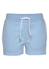 Superdry, Damen Shorts 'Alicia', Hellblau / Wei&szlig;