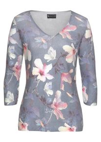 Laura Scott, Damen Shirt, Rauchblau / Mischfarben