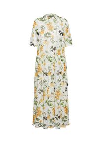 Object, Damen Kleid 'Erin ', Zitronengelb / Grasgrün / Naturweiß