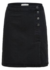 Selected Femme, Damen Jeansrock, Schwarz