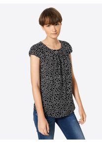 More & More MORE & MORE, Damen Bluse, Schwarz / Weiß
