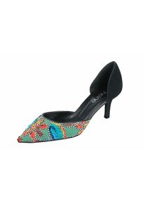 Heine, Damen Pumps, Mischfarben / Schwarz