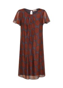 Cartoon, Damen Kleid, Rostbraun / Dunkelbraun