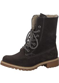 Tamaris, Damen Schn&uuml;rstiefel, Anthrazit