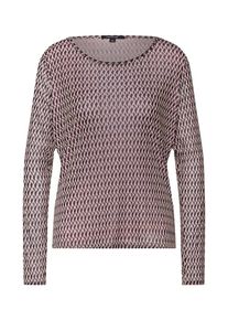 comma, Damen Shirt, Beige / Schwarz