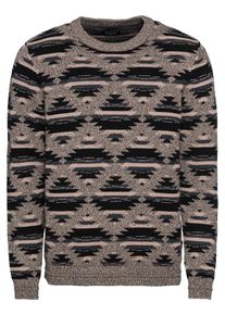 Jack & Jones JACK & JONES, Herren Pullover 'JPRWEST KNIT CREW NECK', Grau / Anthrazit