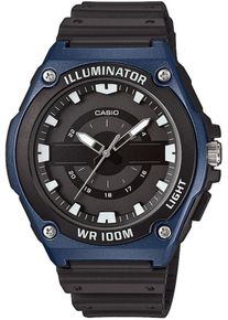 Casio, Herren Quarzuhr 'MWC-100H-2AVEF', Blau / Schwarz / Weiß