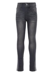 name it, Skinny Fit Jeans, Dunkelgrau