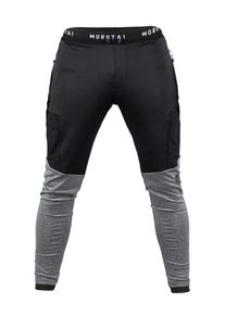 MOROTAI, Herren Sporthose 'Running Performance Pants', Grau / Schwarz