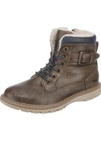 Mustang, Winterstiefel, Marine / Brokat