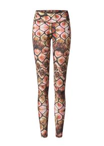 Curare Yogawear, Damen Leggings 'Breath', Mischfarben / Rot