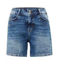 Tom Tailor Denim, Damen Shorts 'Casja', Dunkelblau