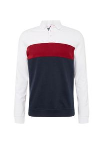 Pier One, Herren Poloshirt, Dunkelblau / Rot / Weiß