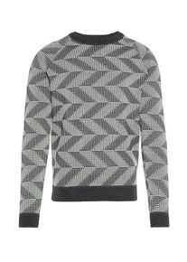 J. Lindeberg J.Lindeberg, Herren 'Vein CTN' Nylon Chevron Pullover, Basaltgrau