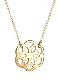 Elli, Damen Halskette 'Blume', Gold