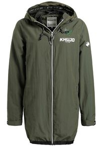 Khujo, Damen Mantel 'Nixie', Khaki / Weiß