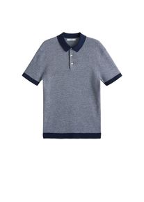 Mango Man, Herren Poloshirt 'Pixel', Marine