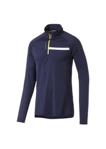 Puma, Herren Longsleeve, Taubenblau / Gelb / Weiß