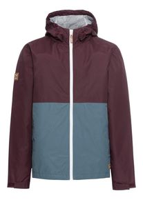 Iriedaily, Herren Jacke 'Auf Deck Anorak', Basaltgrau / Weinrot