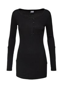 Urban Classics, Damen 'Long Rib Pocket Turnup ' Shirt, Schwarz